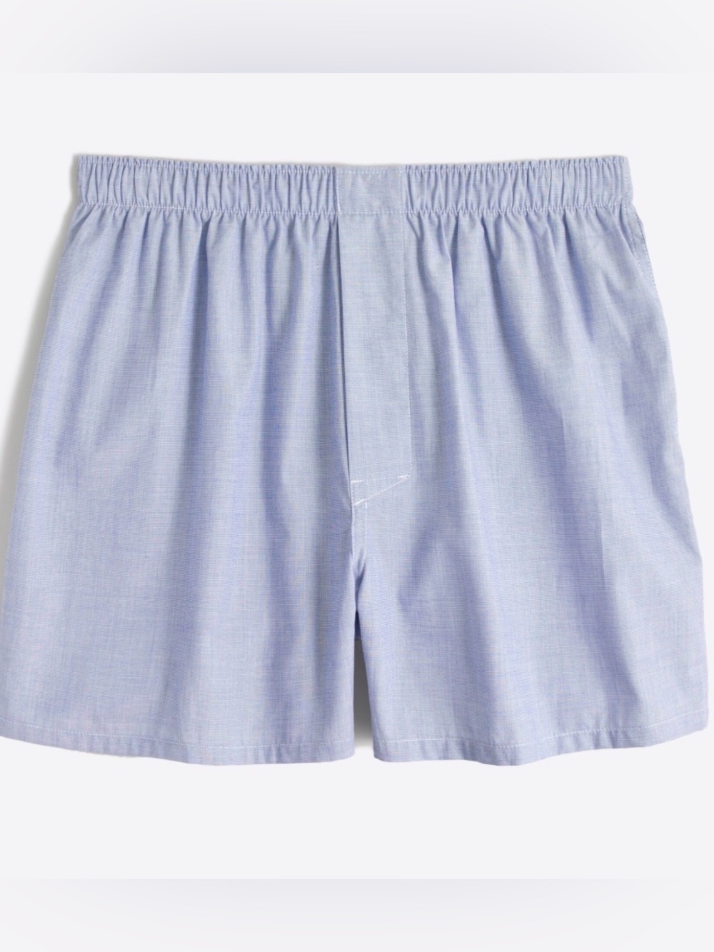 J. Crew Light Blue Cotton Poplin Men's Woven Boxer Shorts - Men’s Small 29-31